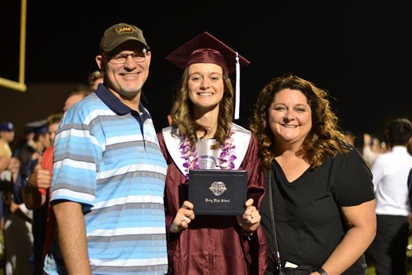 Ashley's graduation from high school.  Perry High class of 2021!